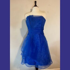 Davids Bridal Ruched Strapless Dress